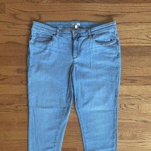 EILEEN FISHER: WOMENS FITTED, CROP JEANS-SIZE 16